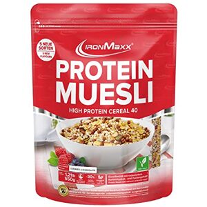 IronMaxx Protein Müsli Cookies & Cream - Fehérje müzli IronMaxx Protein Müsli Cookies & Cream - Fehérje müzli