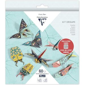 Clairefontaine KIT ORIGAMI - Több Formátumú Rovar Díszpapír Szett Clairefontaine KIT ORIGAMI - Több Formátumú Rovar Díszpapír Szett