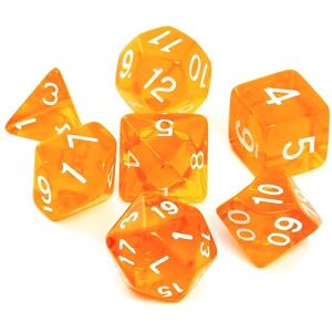 Asmodee Knochen-Set REBEL RPG Kristall Orange Asmodee Knochen-Set REBEL RPG Kristall Orange