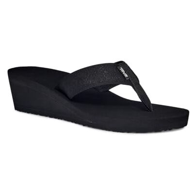 Teva Damen Mush Mandalyn Wedge 2-W, Motiv Schwarz, 42 EU Teva Damen Mush Mandalyn Wedge 2-W, Motiv Schwarz, 42 EU