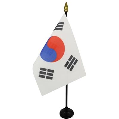 AZ FLAG Tischflagge Südkorea 15x10 cm Goldene Splitze Koreanische Tischfahne 10 x 15 Cm Flaggen AZ FLAG Tischflagge Südkorea 15x10 cm Goldene Splitze Koreanische Tischfahne 10 x 15 Cm Flaggen