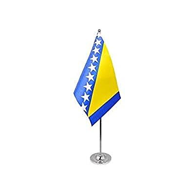 AZ FLAG Tischflagge Bosnien und Herzegowina 22x15 cm Satin Metallsockel AZ FLAG Tischflagge Bosnien und Herzegowina 22x15 cm Satin Metallsockel