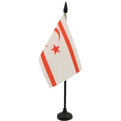 AZ FLAG Tischflagge Türkische Republik Nordzypern 15x10 cm Nord-Zypern Tischfahne 10 x 15 Cm Flaggen AZ FLAG Tischflagge Türkische Republik Nordzypern 15x10 cm Nord-Zypern Tischfahne 10 x 15 Cm Flaggen