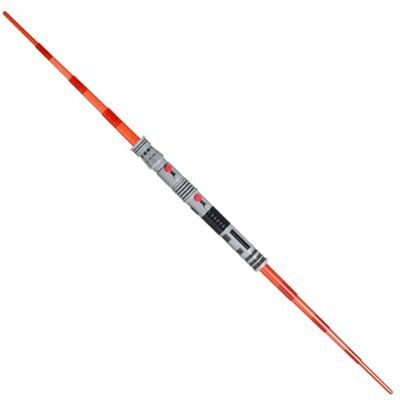 Star Wars elektronisches Darth Maul Doppelklingen-Lichtschwert, offiziell Lizenziertes rotes Lichtschwert, zur Verwendung Kostüm, Spielzeug für Jungen und Mädchen ab 4 Jahren Star Wars elektronisches Darth Maul Doppelklingen-Lichtschwert, offiziell Lizenziertes rotes Lichtschwert, zur Verwendung Kostüm, Spielzeug für Jungen und Mädchen ab 4 Jahren