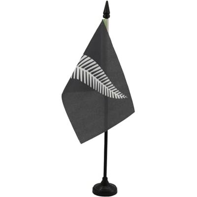 AZ FLAG Tischfahne Neuseeland All Black 15x10 cm Neuseeländische Kleine Tischflagge 100% Polyester Büroflagge mit 25 cm Schwarzem Kunststoffstab und Sockel AZ FLAG Tischfahne Neuseeland All Black 15x10 cm Neuseeländische Kleine Tischflagge 100% Polyester Büroflagge mit 25 cm Schwarzem Kunststoffstab und Sockel