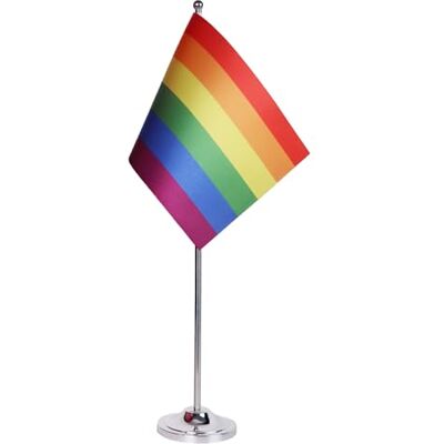 AZ FLAG Prestige Tischflagge Regenbogen 22x15 cm Metall Schwul Tischfahne 15 x 22 Cm Flaggen AZ FLAG Prestige Tischflagge Regenbogen 22x15 cm Metall Schwul Tischfahne 15 x 22 Cm Flaggen