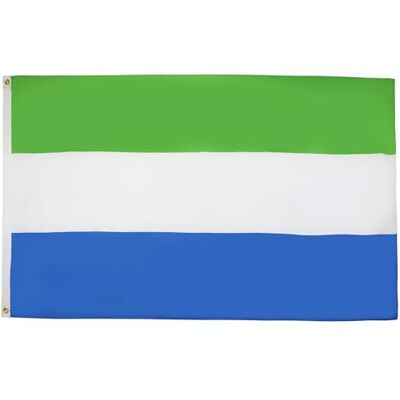 AZ FLAG Flagge Sierra Leone 90x60 cm Republik Sierra Leone Fahne 100% Polyester mit Messing-Ösen 50g AZ FLAG Flagge Sierra Leone 90x60 cm Republik Sierra Leone Fahne 100% Polyester mit Messing-Ösen 50g