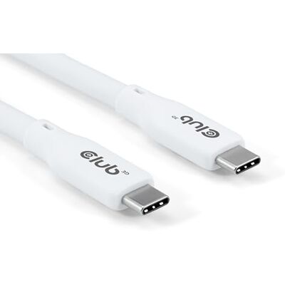 Club 3D CAC-3001 Lifestyle USB-C Kabel PD 240W,20Gbps 2m weiß Club 3D CAC-3001 Lifestyle USB-C Kabel PD 240W,20Gbps 2m weiß