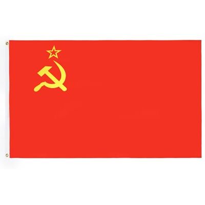 AZ FLAG Flagge Sowjetunion Udssr 250x150 cm Kommunismus Große Fahne 100% Polyester mit Messing-Ösen 300g AZ FLAG Flagge Sowjetunion Udssr 250x150 cm Kommunismus Große Fahne 100% Polyester mit Messing-Ösen 300g