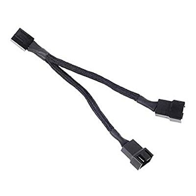 Silverstone Technology Skateboard Kabel CPF01, 100 mm, Schwarz, PWM Lüftersplitter für 2 Lüfter, Computer Case Kühlung Silverstone Technology Skateboard Kabel CPF01, 100 mm, Schwarz, PWM Lüftersplitter für 2 Lüfter, Computer Case Kühlung
