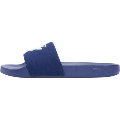 Tommy Hilfiger Damen Flip Flops Script Pool aus Canvas, Blau (Preppy Navy), 42 Tommy Hilfiger Damen Flip Flops Script Pool aus Canvas, Blau (Preppy Navy), 42