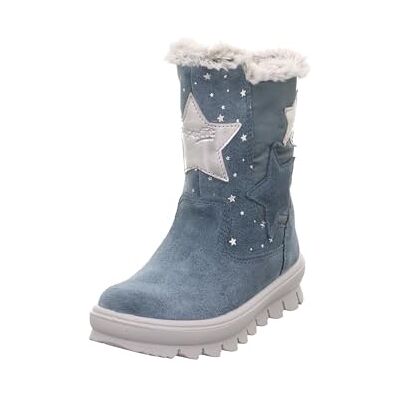 Superfit Mädchen Flavia Warm Gefütterte Gore-tex Schneestiefel, Blau Silber 8010, 38 EU Weit Superfit Mädchen Flavia Warm Gefütterte Gore-tex Schneestiefel, Blau Silber 8010, 38 EU Weit