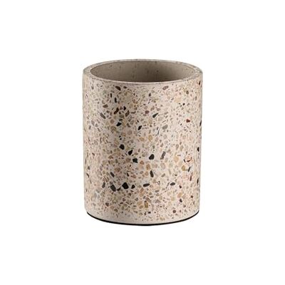 APS 11760 Besteckbehälter „Terrazzo“ Hochwertiger Behälter aus Beton mit Bodeneinlage aus Silikon zum Schonen der Messerspitzen und möbelschonender Unterseite APS 11760 Besteckbehälter „Terrazzo“ Hochwertiger Behälter aus Beton mit Bodeneinlage aus Silikon zum Schonen der Messerspitzen und möbelschonender Unterseite