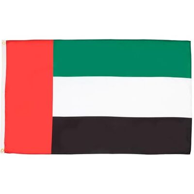 AZ FLAG Flagge Vereinigte Arabische Emirate 90x60 cm Vereinigte Arabische Emirate Fahne 100% Polyester mit Messing-Ösen 50g AZ FLAG Flagge Vereinigte Arabische Emirate 90x60 cm Vereinigte Arabische Emirate Fahne 100% Polyester mit Messing-Ösen 50g