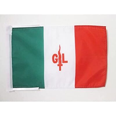 AZ FLAG Flagge Italien Giustizia E Libertà 45x30 cm Mit Kordel Gerechtigkeit Und Freiheit Fahne 30 x 45 Cm Flaggen AZ FLAG Flagge Italien Giustizia E Libertà 45x30 cm Mit Kordel Gerechtigkeit Und Freiheit Fahne 30 x 45 Cm Flaggen