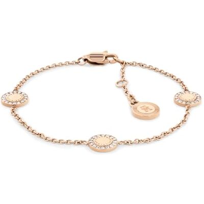 Tommy Hilfiger Jewelry Armband für Damen aus Edelstahl mit Charms, Verziert mit Kristallen Erhältlich aus Gold, Rotgold oder Silber Tommy Hilfiger Jewelry Armband für Damen aus Edelstahl mit Charms, Verziert mit Kristallen Erhältlich aus Gold, Rotgold oder Silber