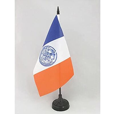 AZ FLAG Tischflagge New York City 21x14 cm New York City Tischfahne 14 x 21 Cm Flaggen AZ FLAG Tischflagge New York City 21x14 cm New York City Tischfahne 14 x 21 Cm Flaggen