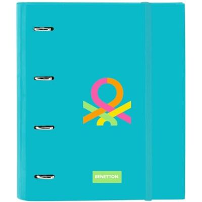 safta BENETTON SUMMER Ordner mit 4 Ringen, 35 cm, mit 100 A4-Blättern, ideal für Kinder verschiedener Altersgruppen, bequem und vielseitig, Qualität und Widerstandsfähigkeit, 27 x 3,5 x 32 cm, blau, M, safta BENETTON SUMMER Ordner mit 4 Ringen, 35 cm, mit 100 A4-Blättern, ideal für Kinder verschiedener Altersgruppen, bequem und vielseitig, Qualität und Widerstandsfähigkeit, 27 x 3,5 x 32 cm, blau, M,