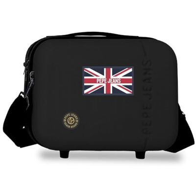 Pepe Jeans Henry Nececer, anpassungsfähig, schwarz, 25 x 21 x 15 cm, aus robustem ABS 7.8L 0.8 kgs von Joumma Bags Pepe Jeans Henry Nececer, anpassungsfähig, schwarz, 25 x 21 x 15 cm, aus robustem ABS 7.8L 0.8 kgs von Joumma Bags