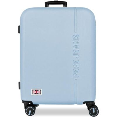 Pepe Jeans Aris mittelgroßer Koffer, 48 x 68 x 27 cm, starres ABS-Kombinationsschloss, integriertes 72L 3.48kg, Handgepäck mit 4 Doppelrädern, von Joumma Bags Pepe Jeans Aris mittelgroßer Koffer, 48 x 68 x 27 cm, starres ABS-Kombinationsschloss, integriertes 72L 3.48kg, Handgepäck mit 4 Doppelrädern, von Joumma Bags