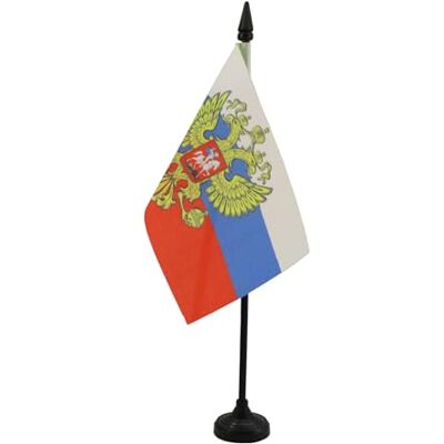 AZ FLAG Tischflagge Russland Mit Adler 15x10 cm Russische Tischfahne 10 x 15 Cm Flaggen AZ FLAG Tischflagge Russland Mit Adler 15x10 cm Russische Tischfahne 10 x 15 Cm Flaggen