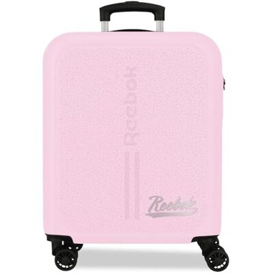 Reebok Monroe Kabinenkoffer, 40 x 55 x 20 cm, starres ABS-Kombinationsschloss, integriert, 37L 2.6kg, 4 Doppelräder, Handgepäck von Joumma Bags, Hellrosa Reebok Monroe Kabinenkoffer, 40 x 55 x 20 cm, starres ABS-Kombinationsschloss, integriert, 37L 2.6kg, 4 Doppelräder, Handgepäck von Joumma Bags, Hellrosa