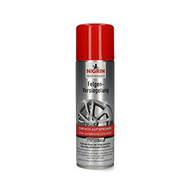 NIGRIN Felgen-Versiegelung Aerosol, Schutz vor Bremsstaub, Schmutz, Wasser und Salz, Langzeitkonservierung bis 4 Wochen, 300 ml, rot NIGRIN Felgen-Versiegelung Aerosol, Schutz vor Bremsstaub, Schmutz, Wasser und Salz, Langzeitkonservierung bis 4 Wochen, 300 ml, rot
