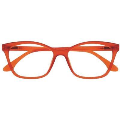 OPULIZE KAT Lesebrille Cat-Eye Katzenaugen-Fassung Matt Orange Herren & Damen Federscharniere R59-G +2.50 OPULIZE KAT Lesebrille Cat-Eye Katzenaugen-Fassung Matt Orange Herren & Damen Federscharniere R59-G +2.50