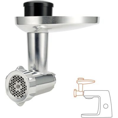 Kenwood Fleischwolf KAX950ME, Zubehör für Küchenmaschinen, Silber Kenwood Fleischwolf KAX950ME, Zubehör für Küchenmaschinen, Silber