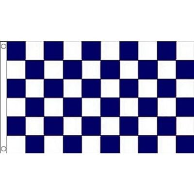 Az Flag - Kék sötétkék és fehér kockás - 90x60cm - zászló Az Flag - Kék sötétkék és fehér kockás - 90x60cm - zászló