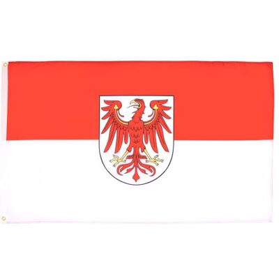 AZ FLAG Flagge Brandenburg 90x60 cm Brandenburg Fahne 100% Polyester mit Messing-Ösen 50g AZ FLAG Flagge Brandenburg 90x60 cm Brandenburg Fahne 100% Polyester mit Messing-Ösen 50g