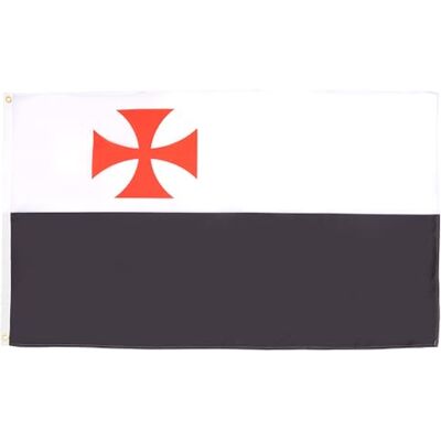 AZ FLAG Flagge Templerorden Kreuzzüge 90x60 cm Tempelherren Fahne 100% Polyester mit Messing-Ösen 50g AZ FLAG Flagge Templerorden Kreuzzüge 90x60 cm Tempelherren Fahne 100% Polyester mit Messing-Ösen 50g