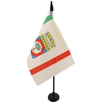 AZ FLAG Tischflagge Apulien 21x14 cm Puglia In Italien Tischfahne 14 x 21 Cm Flaggen AZ FLAG Tischflagge Apulien 21x14 cm Puglia In Italien Tischfahne 14 x 21 Cm Flaggen