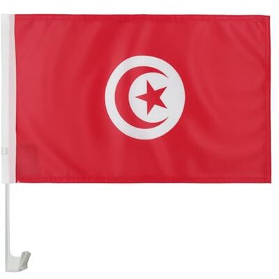 Tunéziai autózászló 45x30cm - PVC ablakhoz rögzítő rendszer Tunéziai autózászló 45x30cm - PVC ablakhoz rögzítő rendszer