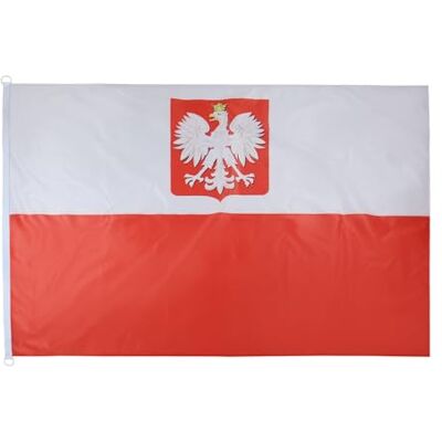 Az Flag Lengyel zászló sas-sal 150x90cm - Kültéri speciális Az Flag Lengyel zászló sas-sal 150x90cm - Kültéri speciális