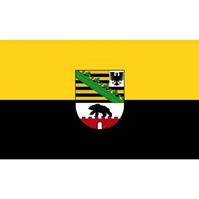 AZ FLAG Flagge Sachsen-Anhalt 90x60 cm Sachsen-Anhalt Fahne 100% Polyester mit Messing-Ösen 50g AZ FLAG Flagge Sachsen-Anhalt 90x60 cm Sachsen-Anhalt Fahne 100% Polyester mit Messing-Ösen 50g