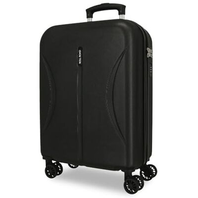 Roll Road Joumma Formentera Kabinenkoffer, schwarz, 38 x 55 x 20 cm, starres, integriertes Kombinationsschloss aus ABS, 35L 2.6kg, 4 Doppelrollen, Handgepäck Roll Road Joumma Formentera Kabinenkoffer, schwarz, 38 x 55 x 20 cm, starres, integriertes Kombinationsschloss aus ABS, 35L 2.6kg, 4 Doppelrollen, Handgepäck