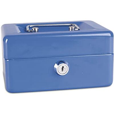 DONAU 5231001PL-10 Geldkassette, klein, 152 x 80 x 115 mm, blau DONAU 5231001PL-10 Geldkassette, klein, 152 x 80 x 115 mm, blau