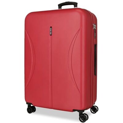 Roll Road Formentera Großer Koffer, 52 x 75 x 27 cm, Robustes ABS-Kombinationsschloss, integriert, 97L 4.3 kg, 4 Doppelrollen, Bordeaux Roll Road Formentera Großer Koffer, 52 x 75 x 27 cm, Robustes ABS-Kombinationsschloss, integriert, 97L 4.3 kg, 4 Doppelrollen, Bordeaux