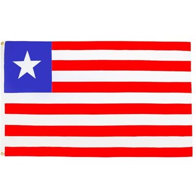 AZ FLAG Flagge Liberia 90x60 cm Republik Liberia Fahne 100% Polyester mit Messing-Ösen 50g AZ FLAG Flagge Liberia 90x60 cm Republik Liberia Fahne 100% Polyester mit Messing-Ösen 50g