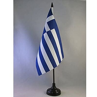 AZ FLAG Tischflagge Griechenland 22x15 cm Griechische Tischfahne 15 x 22 Cm Flaggen AZ FLAG Tischflagge Griechenland 22x15 cm Griechische Tischfahne 15 x 22 Cm Flaggen
