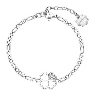 Brosway Armband Frau aus Edelstahl mit Symbolen Kleeblatt, Armband Frau Kollektion CHAKRA BHKB141 Brosway Armband Frau aus Edelstahl mit Symbolen Kleeblatt, Armband Frau Kollektion CHAKRA BHKB141