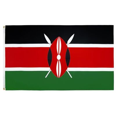AZ FLAG Flagge Kenia 90x60 cm Kenianische Fahne 100% Polyester mit Messing-Ösen 50g AZ FLAG Flagge Kenia 90x60 cm Kenianische Fahne 100% Polyester mit Messing-Ösen 50g