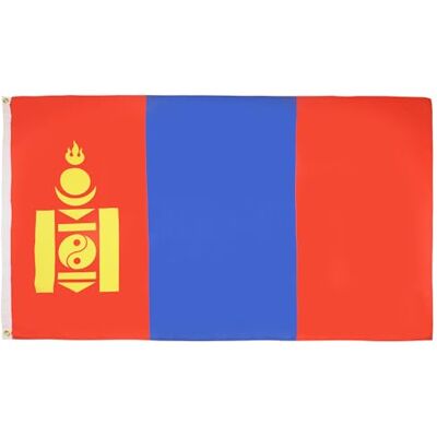 AZ FLAG Flagge Mongolei 90x60 cm Mongolische Fahne 100% Polyester mit Messing-Ösen 50g AZ FLAG Flagge Mongolei 90x60 cm Mongolische Fahne 100% Polyester mit Messing-Ösen 50g