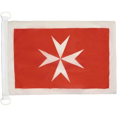 AZ FLAG Bootsflagge Malta Handelsflagge 45x30 cm, Aussenverwendung Maltesische Nationalflagge Bootsfahne Aus Gestricktem Polyester Mit Plastikringen AZ FLAG Bootsflagge Malta Handelsflagge 45x30 cm, Aussenverwendung Maltesische Nationalflagge Bootsfahne Aus Gestricktem Polyester Mit Plastikringen