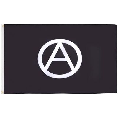 AZ FLAG Flagge Anarchie 90x60 cm Anarchismus Fahne 100% Polyester mit Messing-Ösen 50g AZ FLAG Flagge Anarchie 90x60 cm Anarchismus Fahne 100% Polyester mit Messing-Ösen 50g