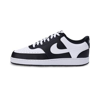 NIKE Court Vision Lo Herren Sneaker, Black/White, 42 NIKE Court Vision Lo Herren Sneaker, Black/White, 42