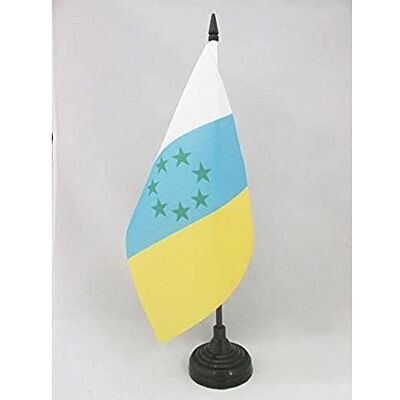 Az - Kanári-szigetek függetlensége - 21x14cm - Asztali zászló - Flag Az - Kanári-szigetek függetlensége - 21x14cm - Asztali zászló - Flag