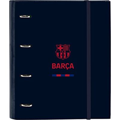 safta F.C. BARCELONA Corporativa Ordner mit 4 Ringen, 35 cm, mit 100 A4-Blättern, ideal für Kinder verschiedener Altersgruppen, bequem und vielseitig, Qualität und Widerstandsfähigkeit, 27 x 3,5 x safta F.C. BARCELONA Corporativa Ordner mit 4 Ringen, 35 cm, mit 100 A4-Blättern, ideal für Kinder verschiedener Altersgruppen, bequem und vielseitig, Qualität und Widerstandsfähigkeit, 27 x 3,5 x