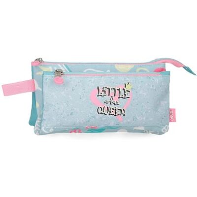 Enso Little Urban Queen Dreifach-Federmäppchen, Blau, 22 x 12 x 5 cm, Polyester, blau, 22x12x5 cms, Dreifachmäppchen Enso Little Urban Queen Dreifach-Federmäppchen, Blau, 22 x 12 x 5 cm, Polyester, blau, 22x12x5 cms, Dreifachmäppchen